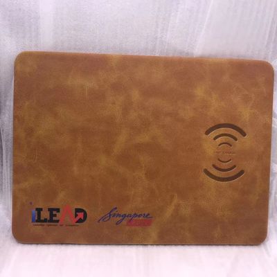 FULL COLOR PU Mouse Pad&amp;Wireless Charging Mouse pad-Make your brand ubiquitous