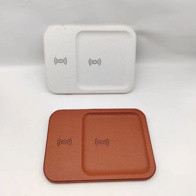 GOOD-LOOKING Leather wireless charging tray-Make your brand ubiquitous