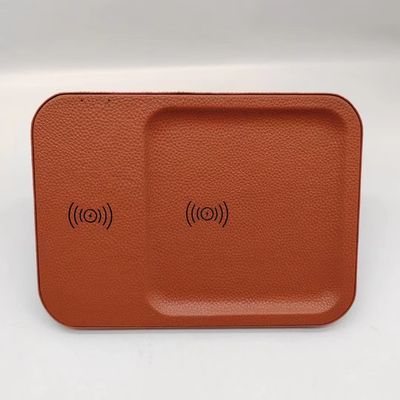 GOOD-LOOKING Leather wireless charging tray-Make your brand ubiquitous