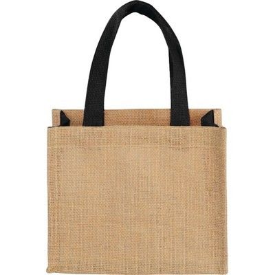 Natural Materials Mini Jute Gift Tote-Make your brand ubiquitous
