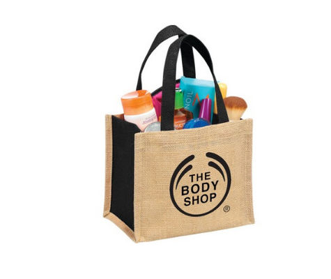 Natural Materials Mini Jute Gift Tote-Make your brand ubiquitous