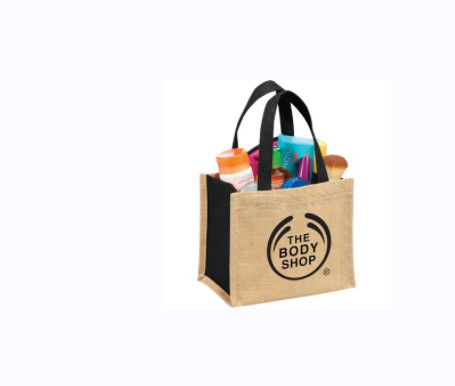 Natural Materials Mini Jute Gift Tote-Make your brand ubiquitous