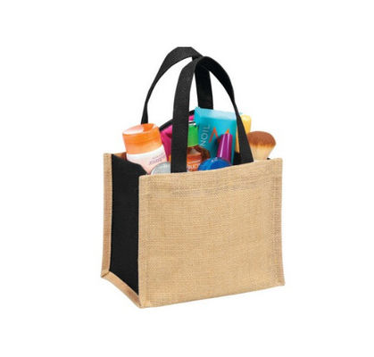 Natural Materials Mini Jute Gift Tote-Make your brand ubiquitous