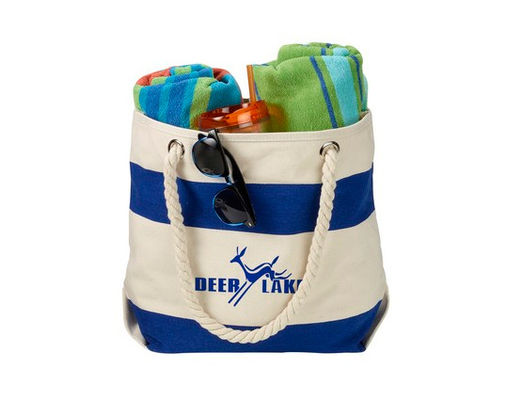 High- Quality Multicolor 16 Oz. Cotton Canvas Boat Tote-Make your brand ubiquitous