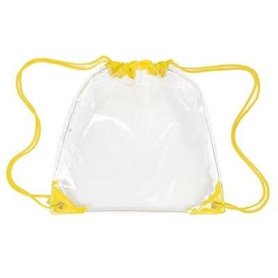 Customization FULL COLOR Clear Drawstring Backpack -Make your brand ubiquitous