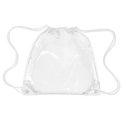Customization FULL COLOR Clear Drawstring Backpack -Make your brand ubiquitous