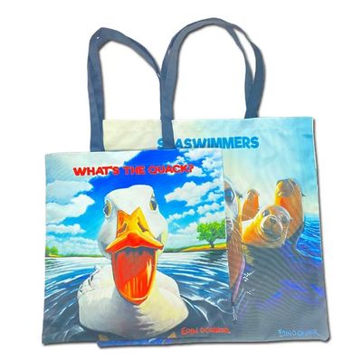 Customized Color-Printed RPET Recycled Cotton Tote Bags: Your Unique Eco-Friendly Companion