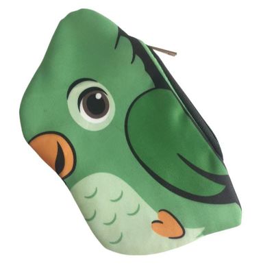 Charming Bird-shaped Canvas Pouch: Customizable &amp; Stylish Storage Solution