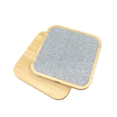 Eco-Friendly Wireless Charger: RPET &amp; FSC Bamboo Wood, 15W Fast Charging