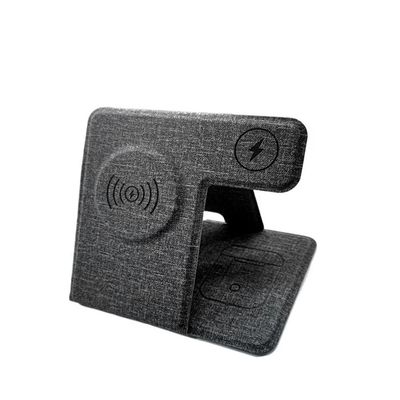 Green 3-in-1 Wireless Charger: Foldable Design, RPET Build, 15W Fast Charge